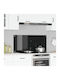 vidaXL Rectangular Glass Back Black 110x50x0.6cm 42001299