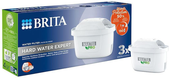 Brita Ανταλλακτικό Φίλτρο Νερού για Κανάτα από Ενεργό Άνθρακα Maxtra Pro Hard 30 μm 3τμχ