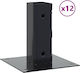 vidaXL Metallic Furniture Legs 12 Pieces Suitable for Table / Coffee Table 5.1x5.1cm Charcoal