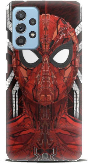 Spiderman Umschlag Rückseite Silikon Rot (Galaxy A32 5G)