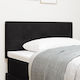 vidaXL Fabric Bed Headboard Black 100x88cm