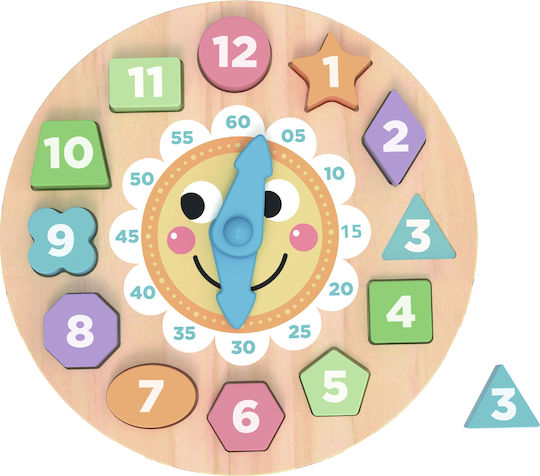 Wooden Kids Peg Puzzle Pastel 13pcs Tooky Toys