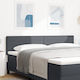 vidaXL Fabric Bed Headboard Dark Gray 180x88cm