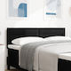 vidaXL Fabric Bed Headboard Black 80x40cm