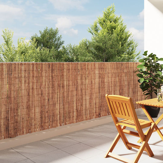 vidaXL Bamboo Fencing Wooden with Whole Reed 1.25x4m 42006508 vidaXL Bamboo Fencing Wooden with Whole Reed 1.25x4m 42006508