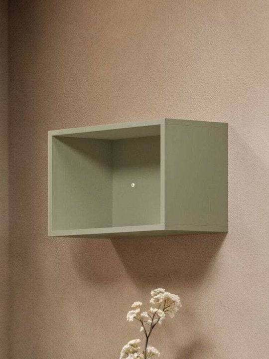 Kids Shelf Rectangle Wall Mount Green 60x30x36cm