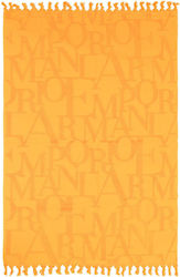 Emporio Armani Beach Towel Cotton Orange Emporio Armani Beach Towel Cotton Orange