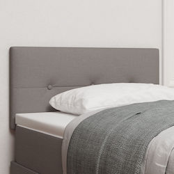 vidaXL Bett Kopfteil aus Stoff Taupe 100x7x88cm