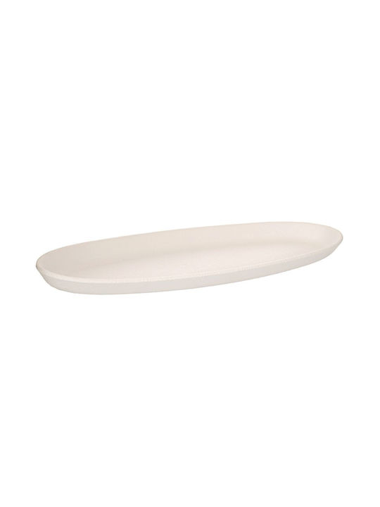 Iliadis Wooden Decorative Platter White 145x38x3cm