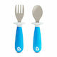 Munchkin Baby Set with Fork made of Metal for 12+ months Blue 2pcs