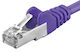PremiumCord S/FTP Cat.6a (Gigabit) Καλώδιο Δικτύου Ethernet 0.25m Μωβ