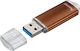 Hama Laeta 124002 Usb Memory 16gb Usb 3.0 Brown