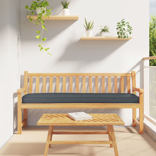 vidaXL Wasserdichtes Sitzbank-Kissen Für Paletten Anthrazit 2Stück 40x200cm