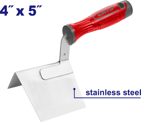 Spatulă pentru colțuri externe Emtop 4" X 5" Empe6301