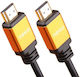 Cablu HDMI V2.1 Masculin-masculin 8k@60hz 1080p Ultra Viteză Mare Ethernet Carcasă Metalică Conectori Placati cu Aur 5m Nexio Nx-vn-hd50-5m