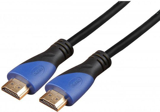 HDMI кабел V1.4 мъжко-мъжко 4k@30Hz 1080p високоскоростен Ethernet с позлатени конектори 3m Nexio Nx-vn-hd04-3m