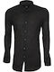 Long-sleeved Linen Shirt Black