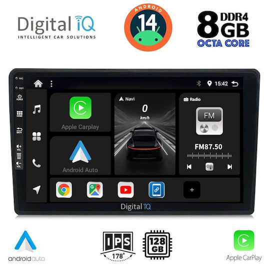 Digital IQ Ηχοσύστημα Αυτοκινήτου για Alfa Romeo Spider / Brera 2004-2012 (Bluetooth/USB/WiFi/GPS/Apple-Carplay/Android-Auto) με Οθόνη Αφής 9"