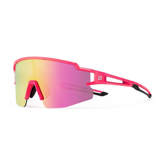 Rockbros Cycling Glasses with Pink Frame & Polarized Lenses