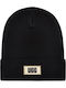 High Crown Beanie Beanie Beanie Knitted in Black color