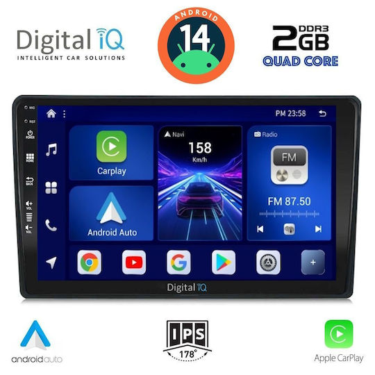 Digital IQ Ηχοσύστημα Αυτοκινήτου για Alfa Romeo Spider / Brera 2004-2012 (Bluetooth/USB/WiFi/GPS/Apple-Carplay/Android-Auto) με Οθόνη Αφής 9"