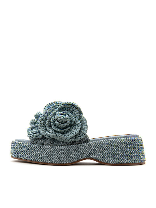 Γυναικεία Σανδάλια Flatforms Γαλάζιο