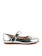 Kids Ballerinas with Hoop & Loop Closure Silver