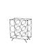 Excellent Houseware Freistehendes Weinregal Metallisch für 9 Flaschen Schwarz 31x18x36,5 cm