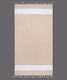 Silk Fashion Πετσέτα Θαλάσσης Μπεζ 180x90εκ.