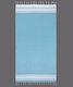 Silk Fashion Beach Towel Pareo Turquoise 180x90cm.