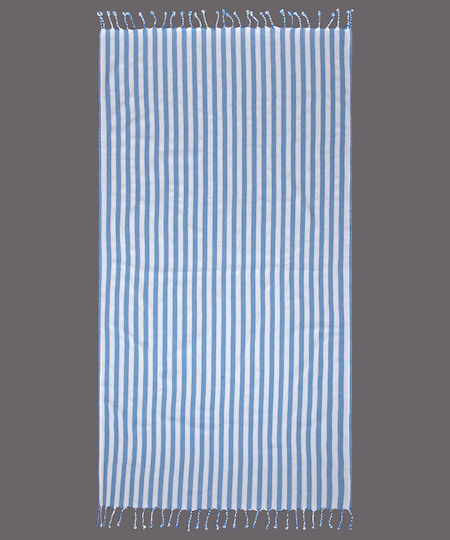Silk Fashion Beach Towel Pareo Blue 180x90cm.