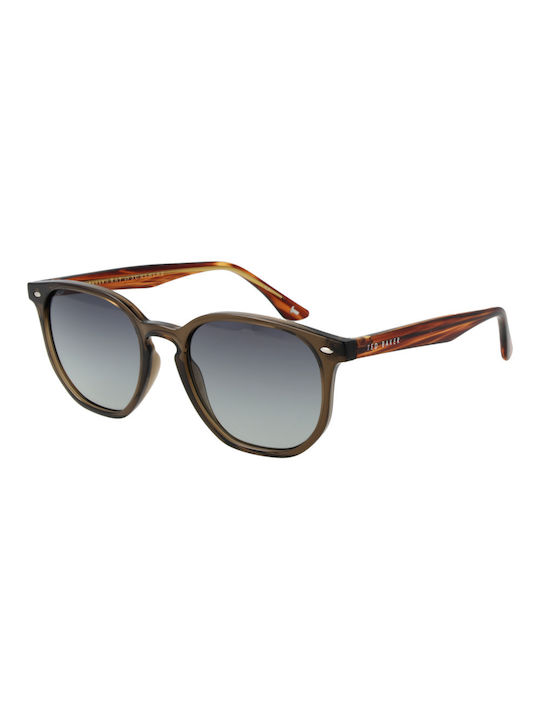 Ted Baker Унисекс Слънчеви очила с Кафяв Рамка и Сив Градиент Леща TB1655 949