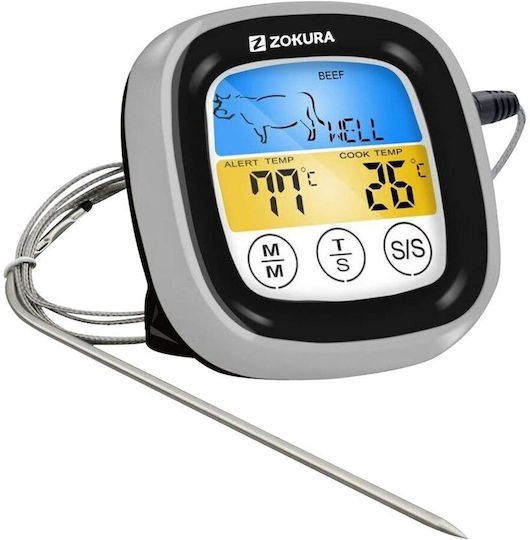 Zokura Ψηφιακό Θερμόμετρο Μαγειρικής με Ακίδα 0°C / +300°C