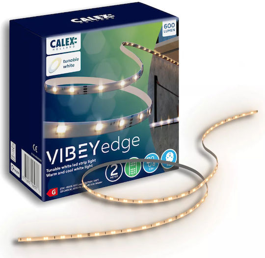 Calex Ταινία LED Ρυθμιζόμενο Λευκό Φως 2m με Τηλεχειριστήριο
