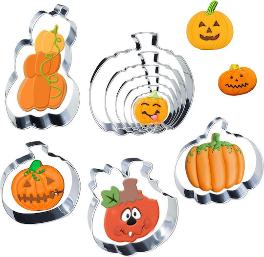 Set 9 Halloween Pumpkin-shaped Cookie Cutters