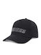 Guess Logo Baseball Καπέλο Strapback V5gz01wo08o Jblk Μαύρο Βαμβακερό