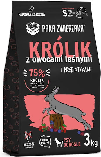 Paka Zwierzaka 3kg Trockenfutter für Hunde mit und Kaninchen