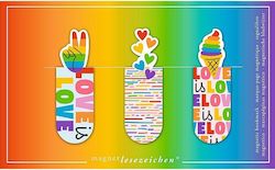 Semn de carte magnetic Moses Rainbow Love M31181