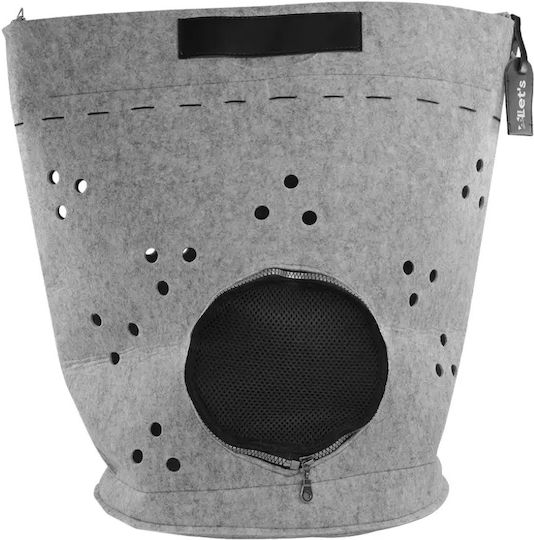 Let's Bands Dog Carrying Gray Basket L50xW36cm