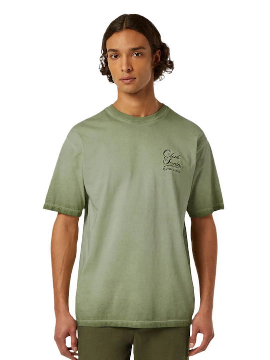 “Scotch & Soda”フロントアートワークTシャツ Green Scotch & Soda - Green Artwork Logo Regular Fit T-Shirt