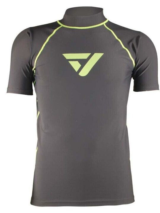 Vaquita Men's Short Sleeve Sun Protection Shirt Gray