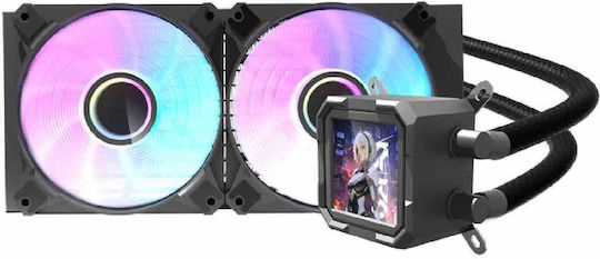 Darkflash DV240S Υδρόψυξη AIO CPU με 2 Ανεμιστήρες 120mm και ARGB Φωτισμό