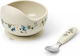 Elodie Details Feeding Set made of Plastic with Non-Slip Base Beige 2pcs