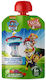 FruitFunk Frucht-Gemüse-Püree mit Geschmack Apfel, Erdbeere, Sauerkirsche & Pflaume Ohne Zuckerzusatz 90gr für 6+ Monate