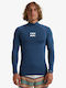 Billabong Waves All Day Ανδρική Μακρυμάνικη Αντηλιακή Μπλούζα Μπλε