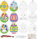 Set 48 Colored Easter Eggs Painting Kids