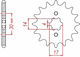 JT Sprockets Front Sprocket for Honda Astrea Grand 100 for Suzuki Address for Triumph Daytona for Yamaha SR