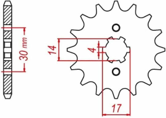 JT Sprockets Front Sprocket for Honda Astrea Grand 100 for Suzuki Address for Triumph Daytona for Yamaha SR