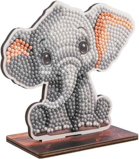 Set Pictură cu Diamante Craft Buddy Crystal Art Buddies Elefant 7 Piese