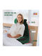 Bean Bag Chair Bolster Green 75x33x91.5cm